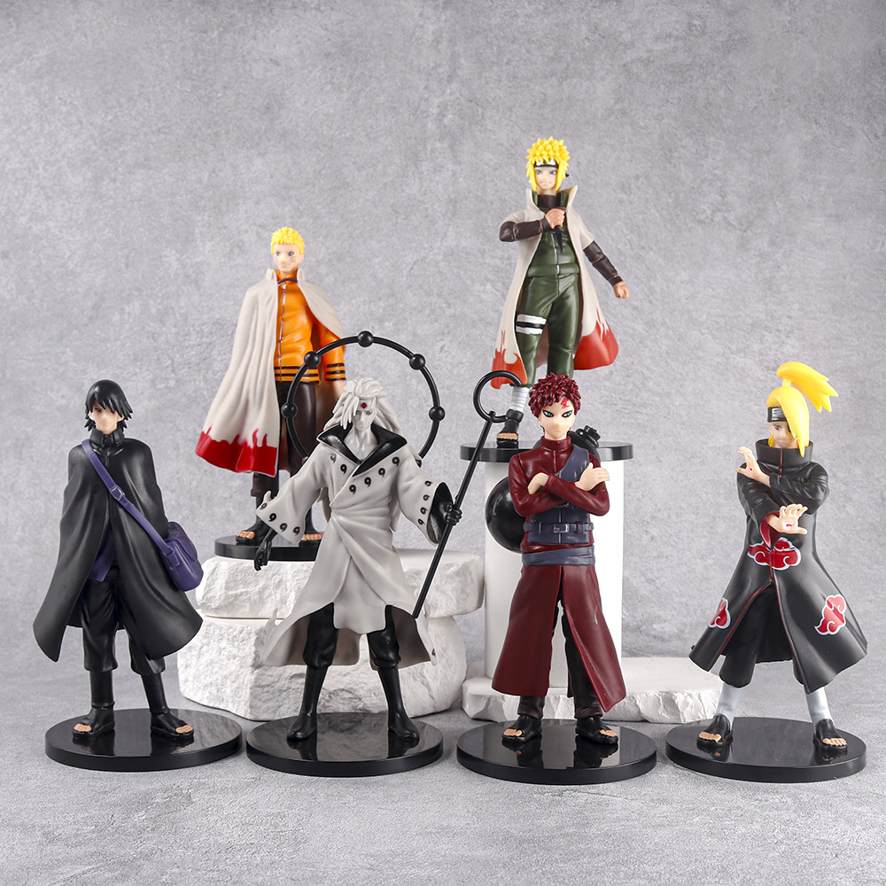 Rare Anime Merchandise - 6 adet/takım yeni Naruto Anime figürü