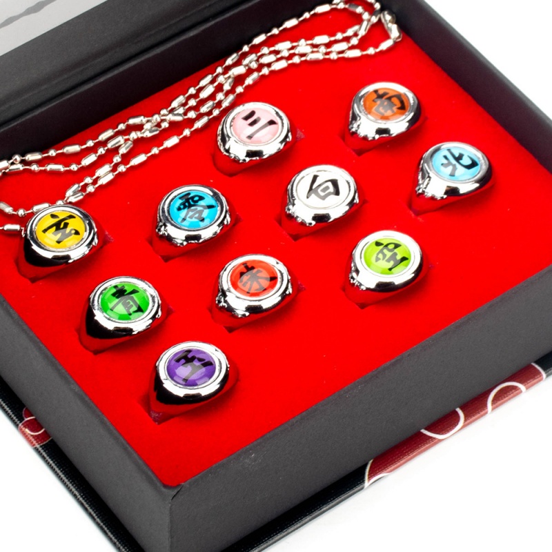 Rare Anime Merchandise - 10 adet/takım Anime Akatsuki Itachi Metal
