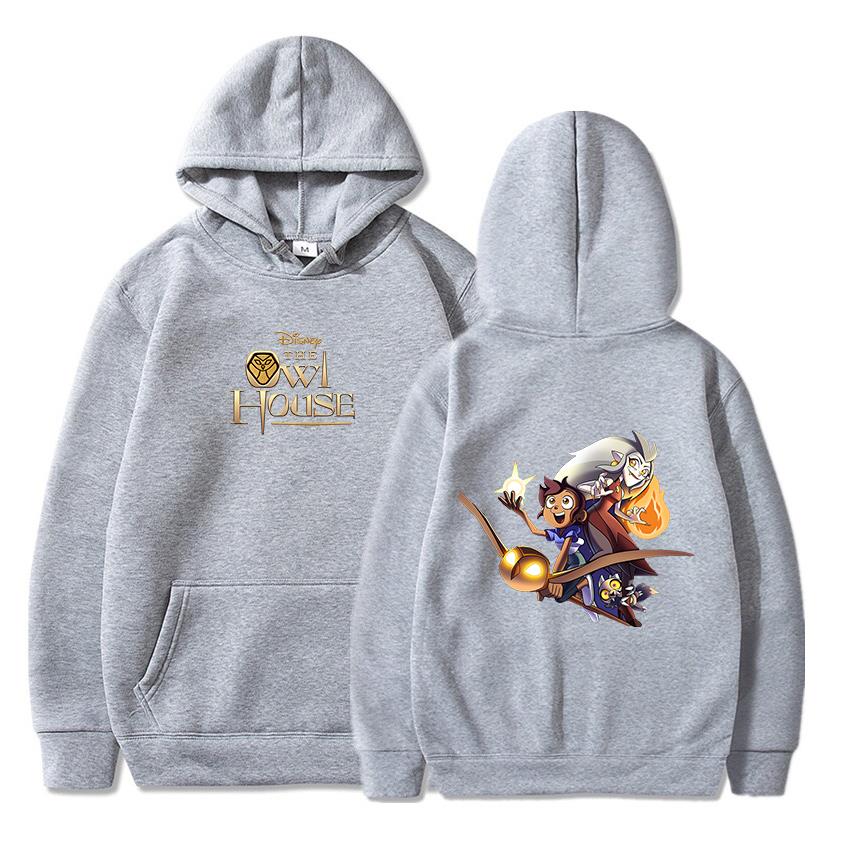 Anime Merch Hoodie - Baykuş Evi Kapüşonlular Erkek Kadın Sonbahar