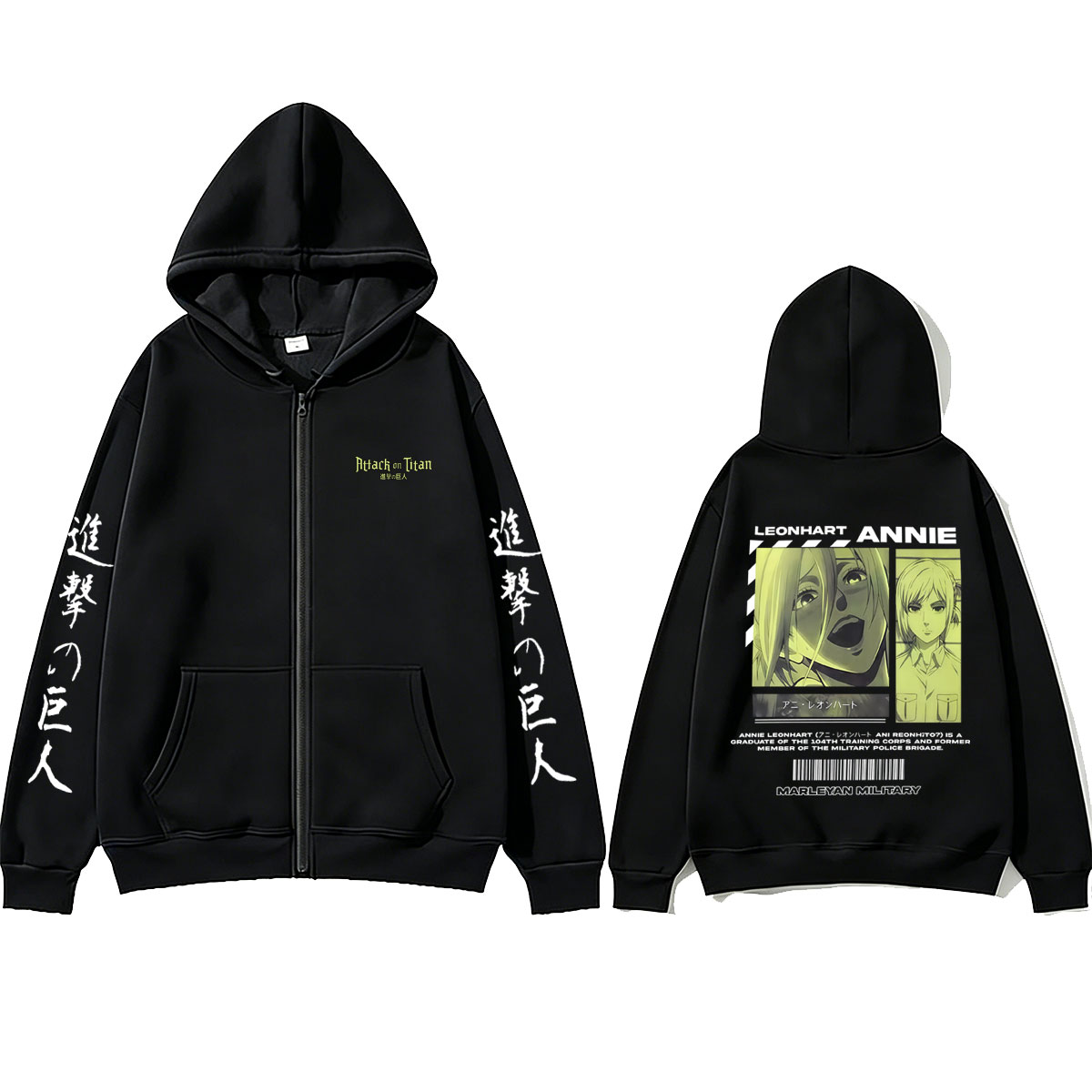 Anime Attack on Titan Annie Le - Anime Merch Hoodie incelemesi ve fiyatı