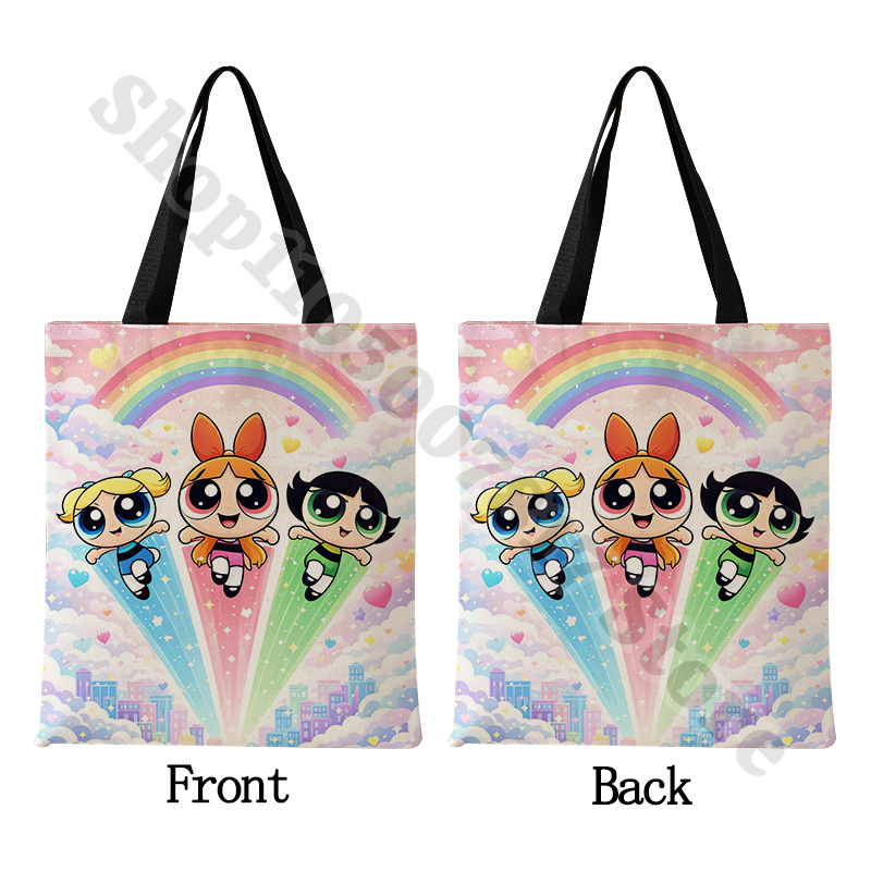 Kawaii Powerpuffs Kız Çizgi Fi - Anime Tote Bag incelemesi ve fiyatı