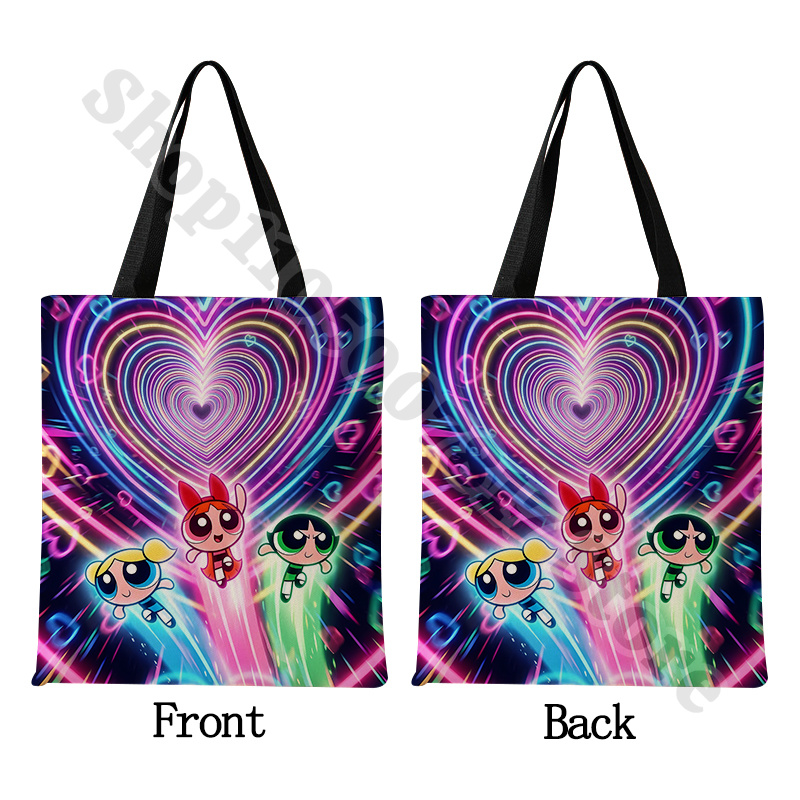 Kawaii Powerpuffs Kız Çizgi Fi - Anime Tote Bag incelemesi ve fiyatı