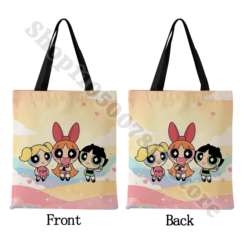 Kawaii Powerpuffs Kız Çizgi Fi - Anime Tote Bag incelemesi ve fiyatı