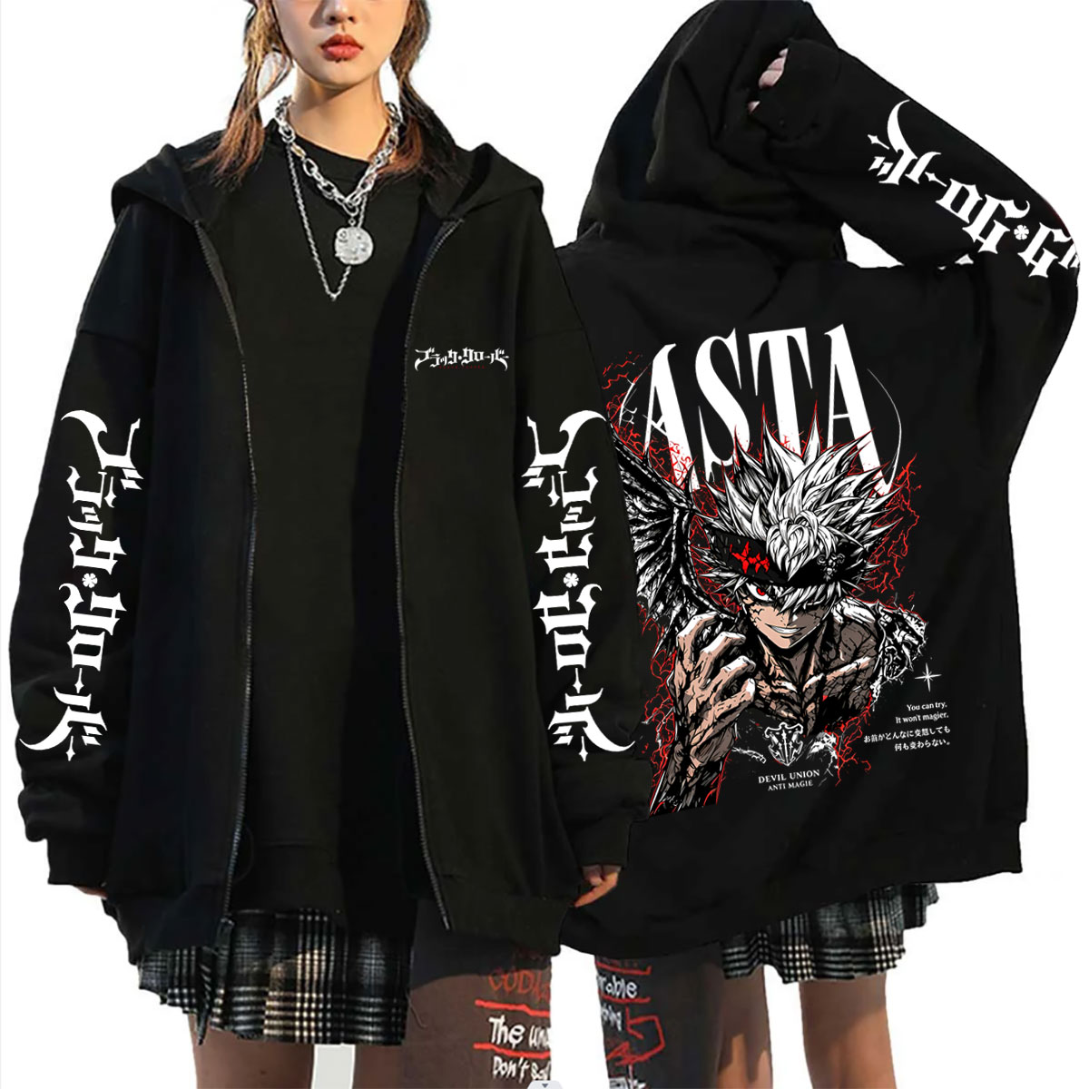 Anime Black Clover Asta Temalı - Anime Merch Hoodie incelemesi ve fiyatı